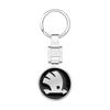 NYDM6 1pcs Metal Car Key Chain Keychain Holder For Skoda Octavia Fabia Rapid Yeti Kodiaq Superb Octavia a 5 a 7 2 Keyring Accessories
