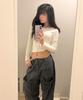 AWESOME STUDIO Out-Pocket Cargo Wide Pants Charcoal