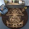 Cartoon Print Round Area Rug,Carpet Rug for Living Room Bedroom Sofa Playroom Decor,Non-slip Floor Mat