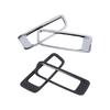 2pcs For Jeep Wrangler JL 2018     Front Hood Air Vent Frame Covers Carbon Fiber Look/Silver Decorative Parts