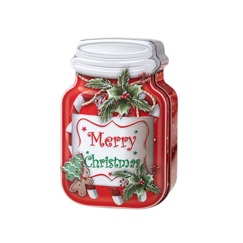 

Рождественские жестяные коробки для печенья с крышками для подарков, маленькие рождественские жестяные контейнеры, металлические рождественские жестяные коробки, пустая рождественская банка для печенья