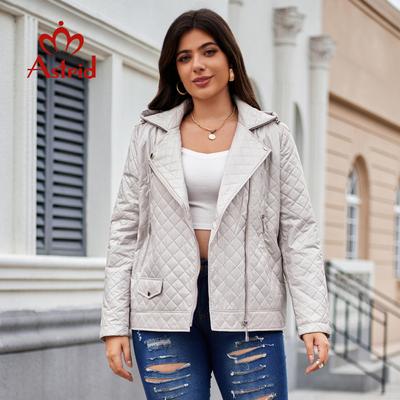 Women's Autumn Winter Parka Plus Size Woman Clothing Padding Warm Hood Casual Female Quilted Jacket Coats Slanted Zipper AM-10701