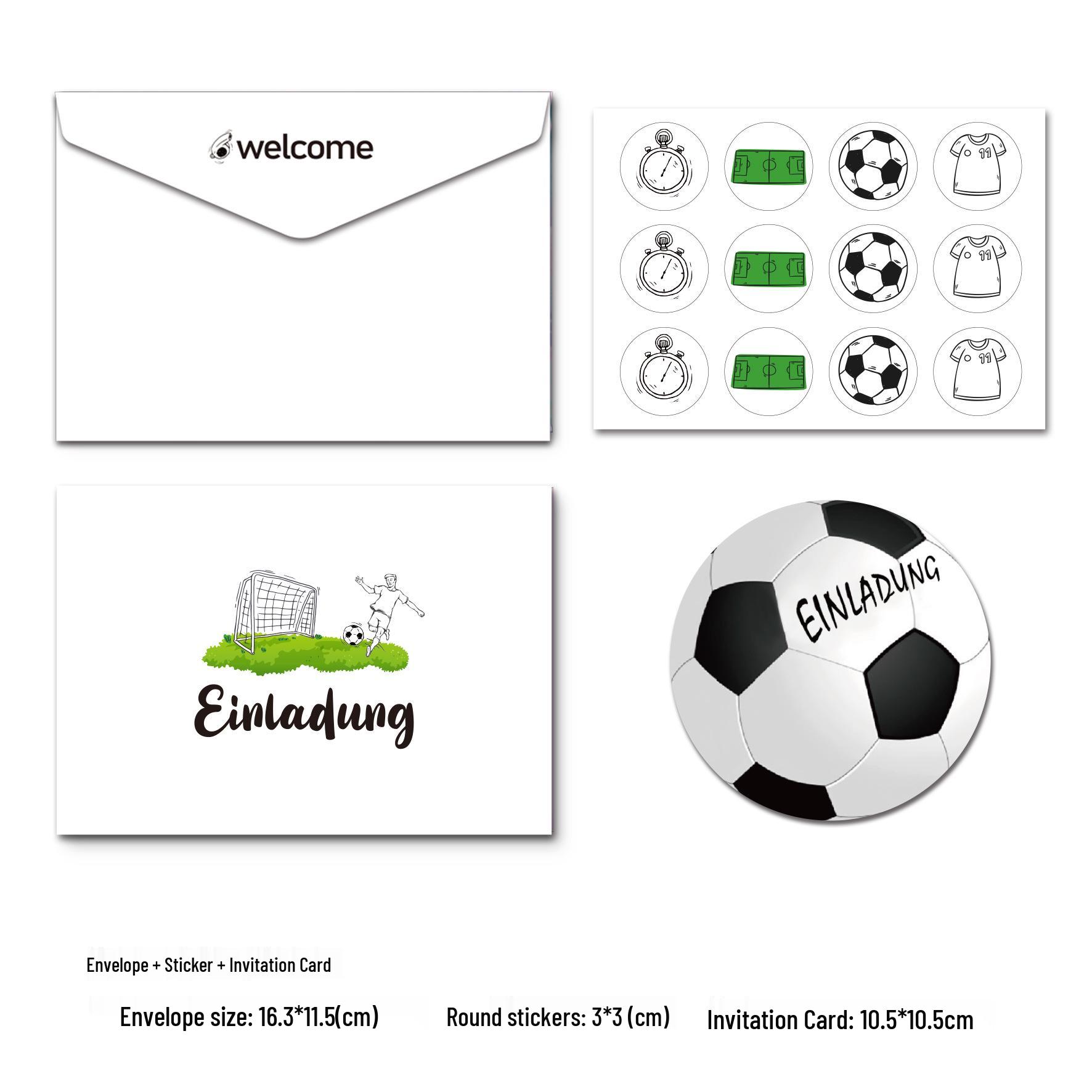 Football Birthday Party Invitations & Decorations Set