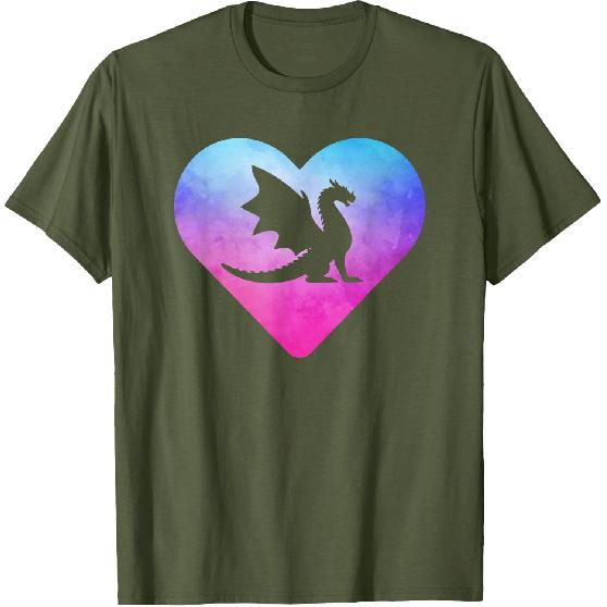 Women or Girls Cute Dragon T-Shirt