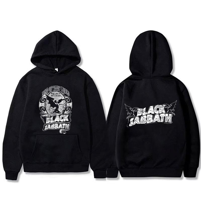 

Heavy Metal Rock Band Black Sabbath Ozzy Osbourne Master of Reality Lord of This World Hoodie Men s Vintage Oversized S