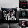 BBring Me The HHorizon Band Cushion Cover Pillowcase Ultra Soft Skin Friendly Fabric Cloud Like Comfort Concealed Zipper