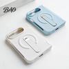 Folding Phone Case with Screen Protector Faux Leather for iPhoneDuo, Protective Cover Hinge Protection, Scratch Resistant Shell Magnetic Built-in And