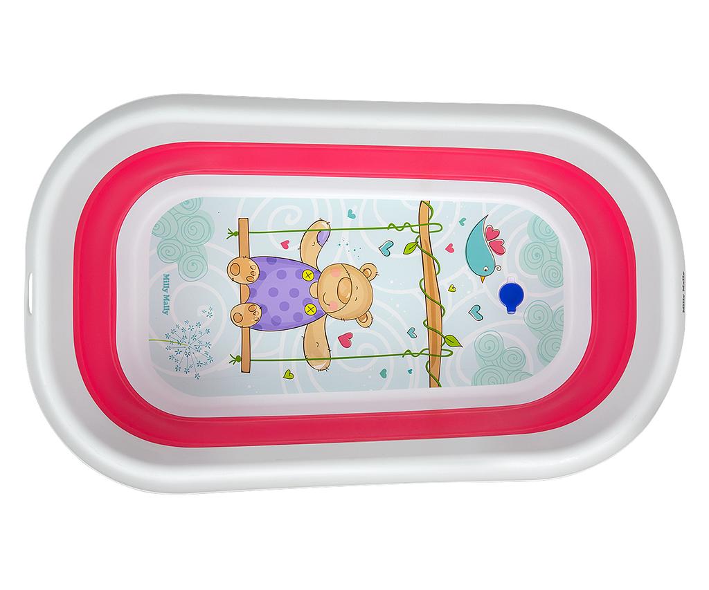 MILLY MALLY Folding Bathtub Aqua Pink