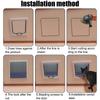 Cat Puppy Safety Gate Dog Cat Flap Door With 4 Way Lock Security Flap Door Small Pet Supplies Smart Pet Door For Dog Cat Kitten ABS Plastic
