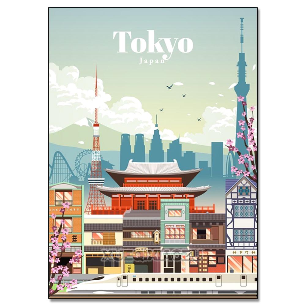 Urban Architecture Diamond Painting Decoration Diy Full Drill Santorini Madrid Rome Mosaic Inlay Cross Embroidery Set Gift