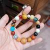 18 Bead Wooden Prayer Bracelet Handmade Buddhist Mala Meditation Spiritual Practice Unisex Retro Style