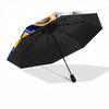 Sonic Adventure Auto Open/close, 8-Rib Iron Frame, Compact Folding Cute Windproof Umbrella All-Season Portable Umbrella for Travel
