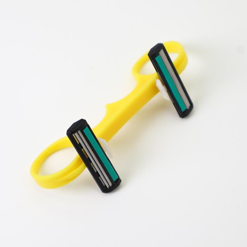 Sphärischer Doppelkopf Schneller Kahlhaarschneider Herren Bequemer Manueller Kahlhaarschneider zur Haarentfernung Mehrzweckrasierer