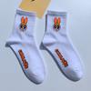 5 Pairs of Socks Men and Women Mid-calf Cute Tide Hip Hop Skateboarding Sports Cartoon Short Cotton Socks