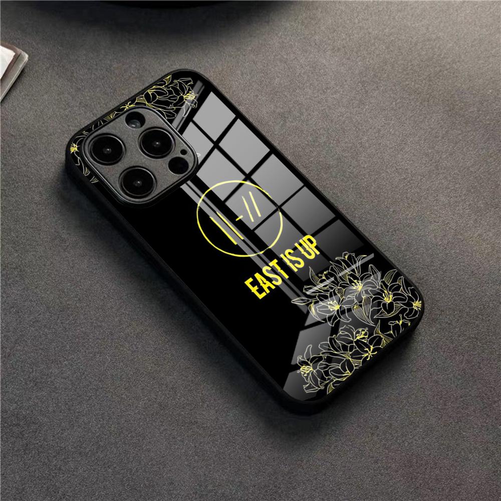 

Чехол для телефона Twenty One Pilots Для 17 Pro Max IPhone 16 Pro 14 12 11 13 Mini X XR XS 15 Plus SE Стеклянная крышка iPhone13