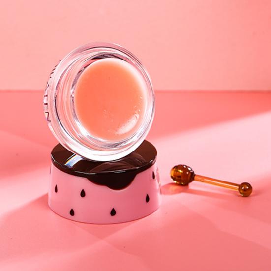 7.5G Vrouwen Lipcrème Aardbei Honing Smaak Hydraterend Vochtinbrengend Droge Gesprongen Lippen Nacht Herstel Waterige Slaap Lipbalsem Stick Meisjes Lipverzorging