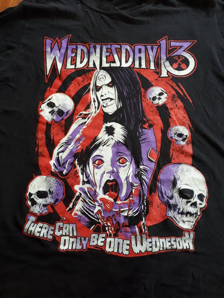 

Винтажная футболка Wednesday 13 Подарок Полный размер от S до 5XL SG061 Унисекс футболка L