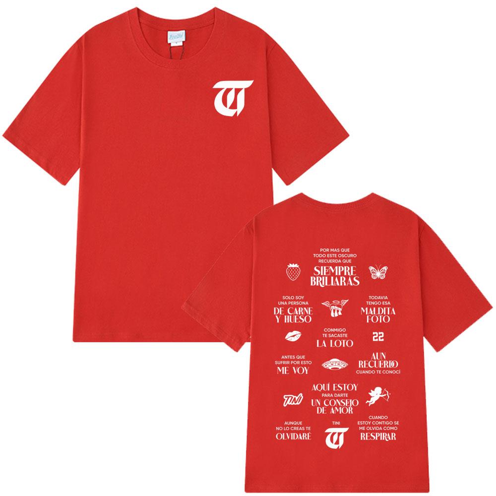 

Singer TINI STOESSEL Futtura 2025 Tour Graphic Tshirt Men Women Fashion Short-sleeved T-shirt Cotton Harajuku Comfort T-shirts S