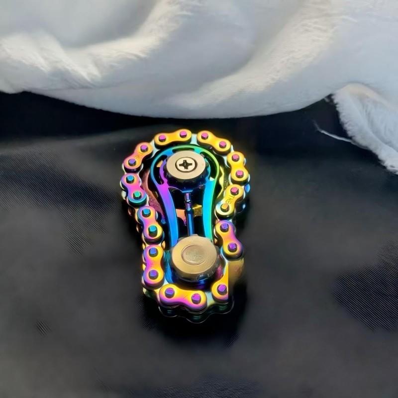 Metal Fidget Spinner Toys Sprockets Flywheel Fingertip Gyro Decompression Toy Artifact Bike Chains Spinner Fidget For Adult Kids