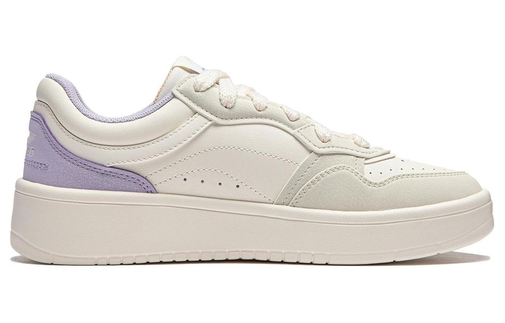 Li Ning Line 2.0 V2 Slip Resistant Abrasion Resistant Low top Skateboard Shoes Women's White Green AGCU108-3