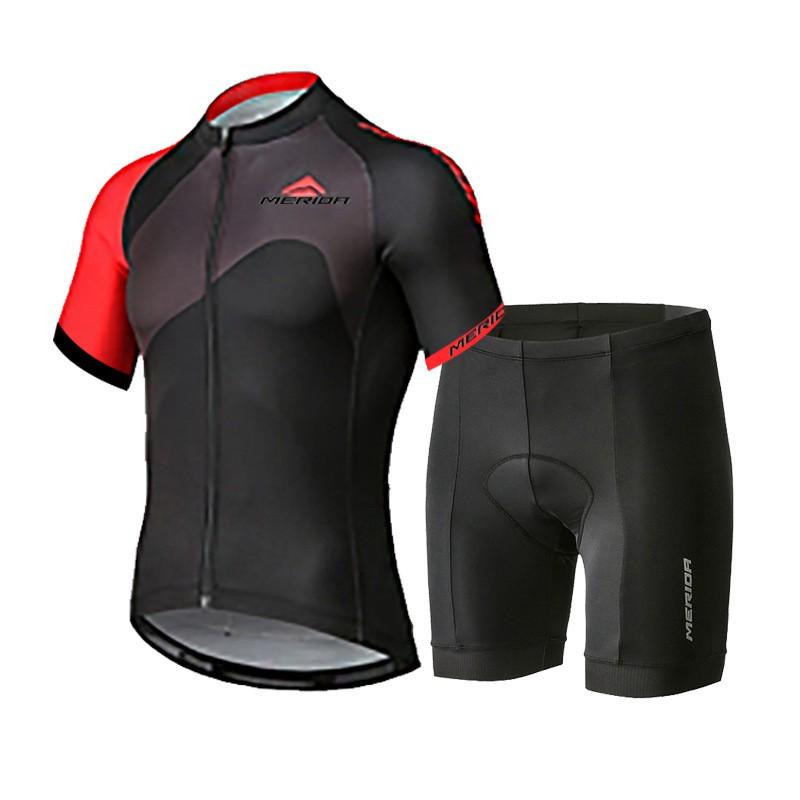 Men Women Cycling Jersey Shorts Set Quick Dry Breathable Bike Riding Outfit Road Mountain Bikes