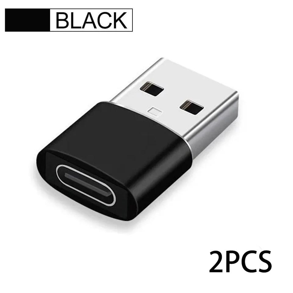 

2Pcs USB Vers Type C OTG Adaptateur USB USB-C Mâle Vers Micro USB Type-c Femelle Convertisseur Pour Macbook Huawei Samsung Xiaom срібний