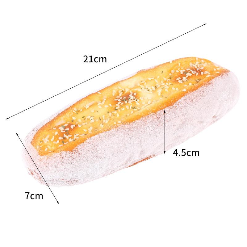Umělý chléb Dort Toast Měkký PU Model bagety Potravina Falešný chléb Simulační ozdoby Pekárna Dekor Fotografie Rekvizity