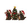 2D Christmas Tree Wooden Tabletop Ornament for Festive Holiday Home Decoration