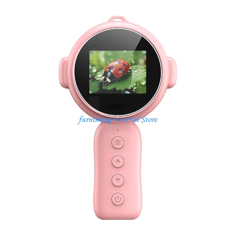 

Y5GD Digital Microscope 2inch Color Screen 500x Magnification Portable Handheld Glass with LED Lights for Kids рожевий