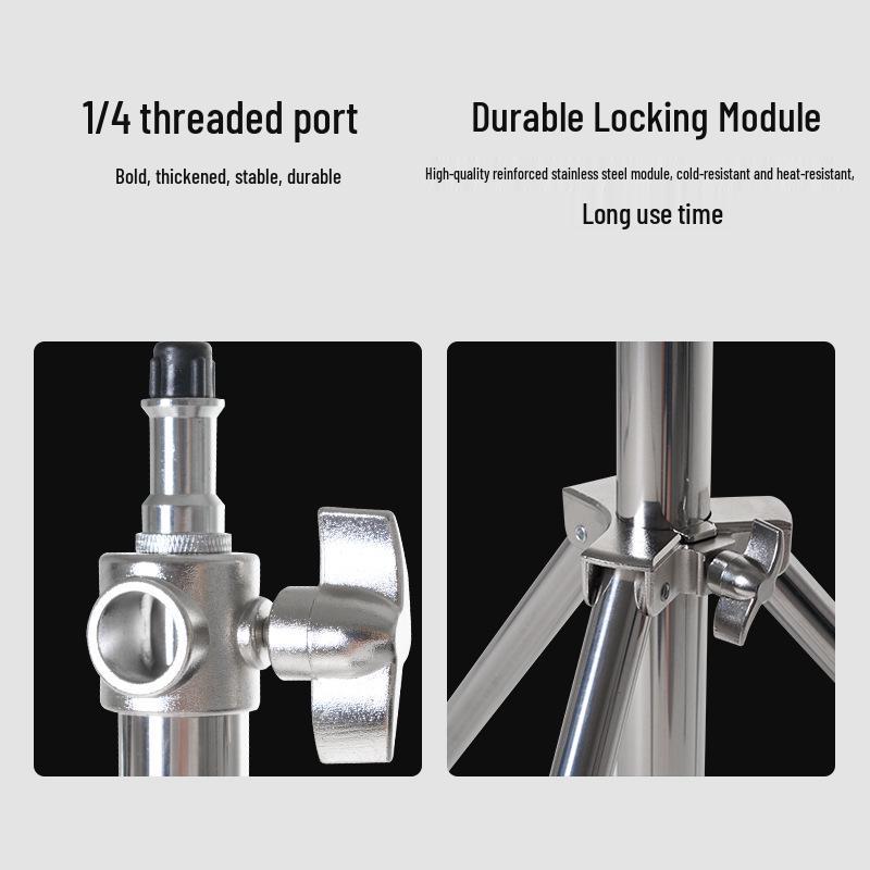 8 Shadow Bang 2.8m Stainless Steel Photography Tripod, Reinforced and Portable for Studio Shooting