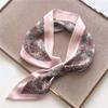 Striped Silk Scarf Imitation Long Diagonal Plaid Perfect For Spring Summer