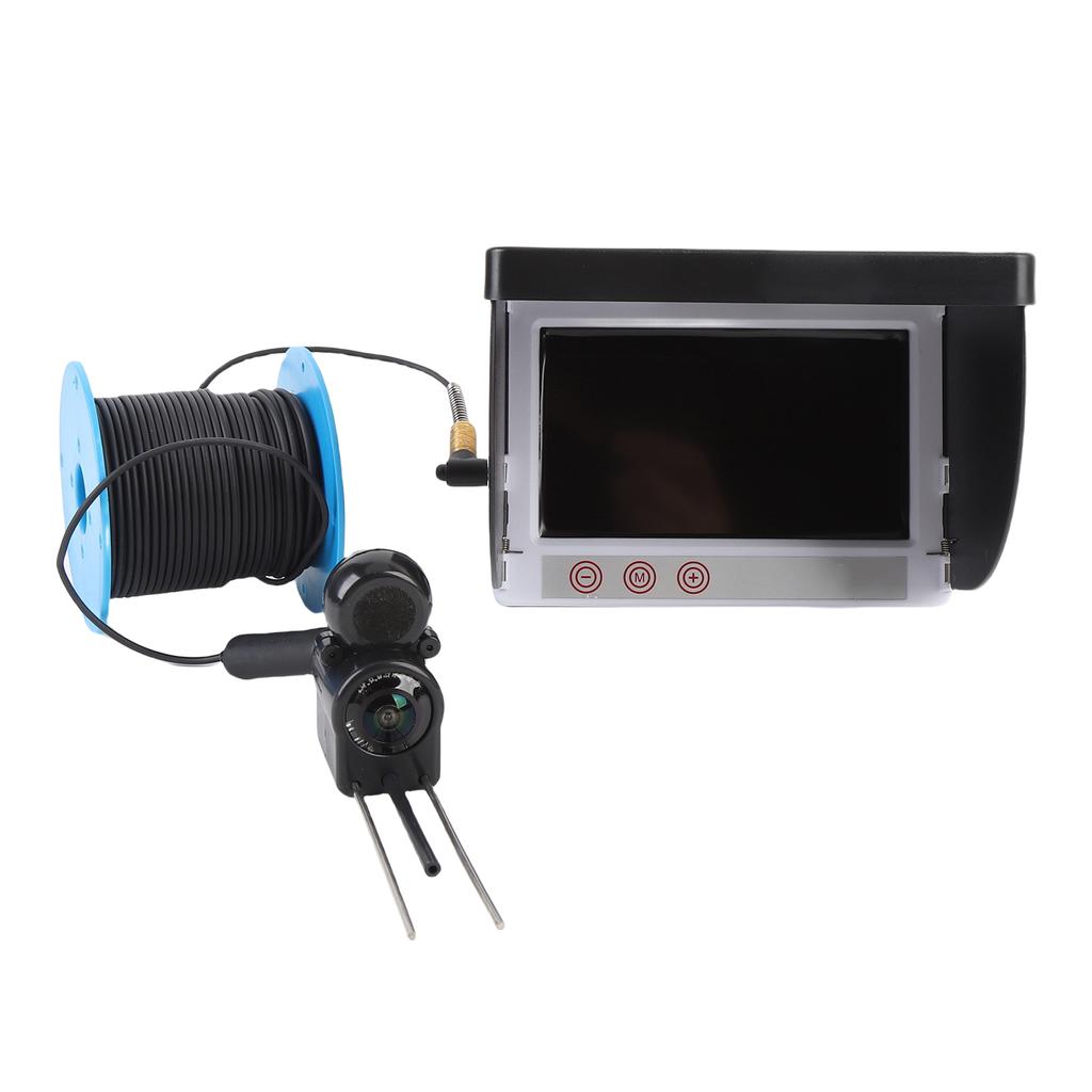 1080P Underwater Fish Finder 4.3 Inch Screen Temperature Sensing Fishing Camera Fishing Probe 30m Cable Length with