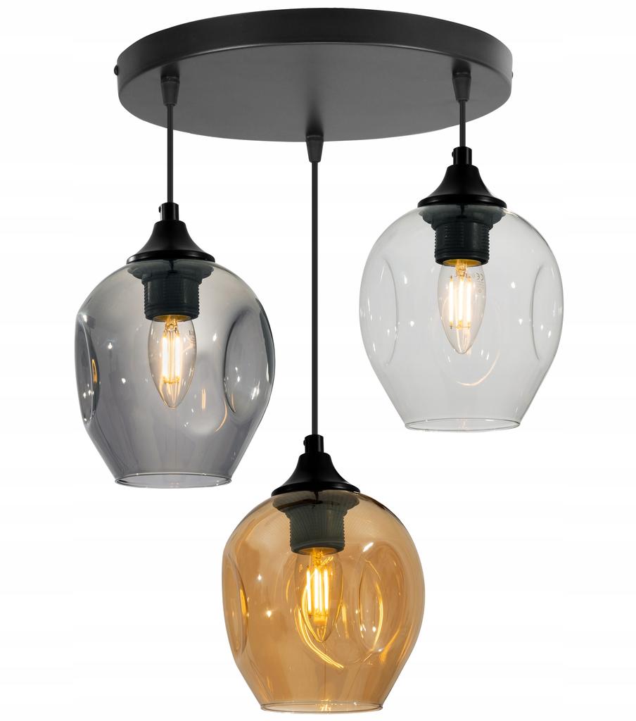 MODERN CEILING HANGING LAMP GLASS CHANDELIER