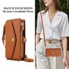 Crossbody Zipper Flip Multi Functional Detachable Wallet Leather Case For iPhone 17 Pro Max 16 Plus 15 14 13 12 11 Strap Cover