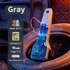Automatic Recycling Light Toys String Glow In The Dark String Rope Launcher Luminous Portable Handheld String Stress Relief Toys