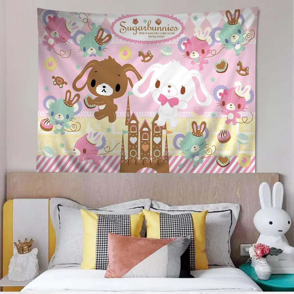 Sugarbunnies Anime Kawaii Anime Tapestry Art Science Fiction Room Home Decor