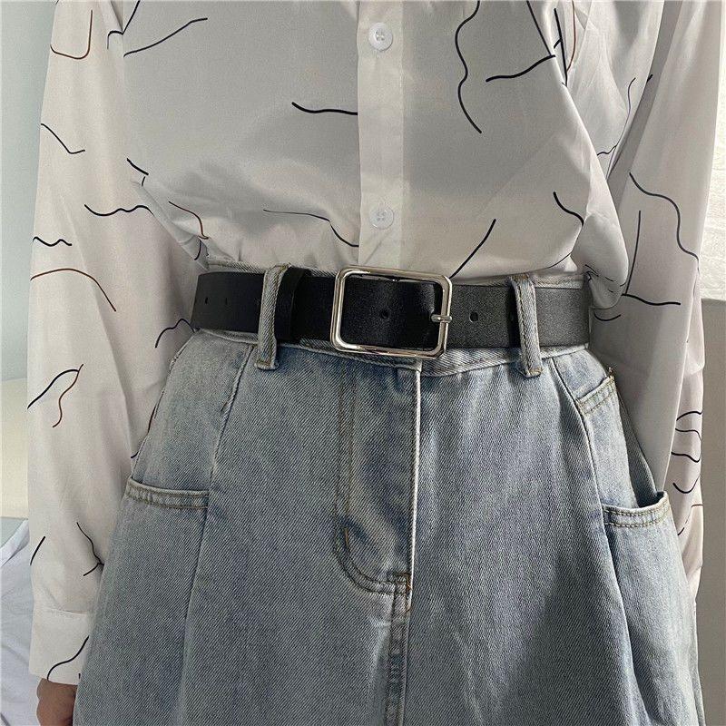 Modern And Stylish Korean Unisex Waist Belt Perfect For Jeans And Trendy Daily Outfits