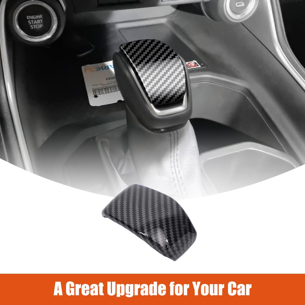 Carbon Fiber ABS Gear Shift Knob Cover Trim for Toyota Grand Highlander XK70 24+