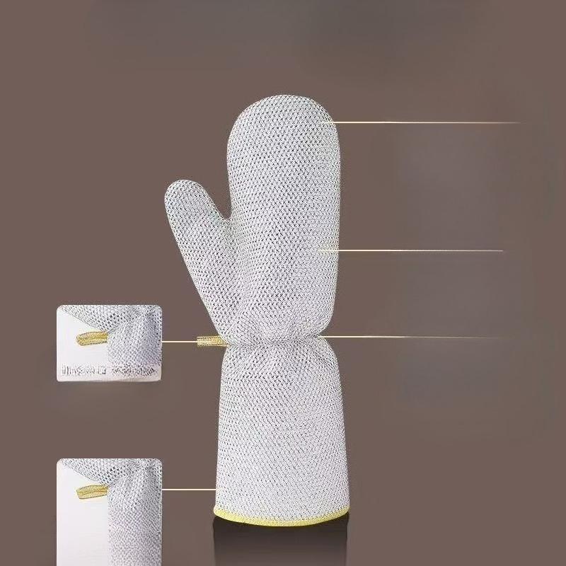 Steel wire gloves, ball washing dishes, degreasing and brushing dishes,multi-functional warmth and durability,housework cleaning