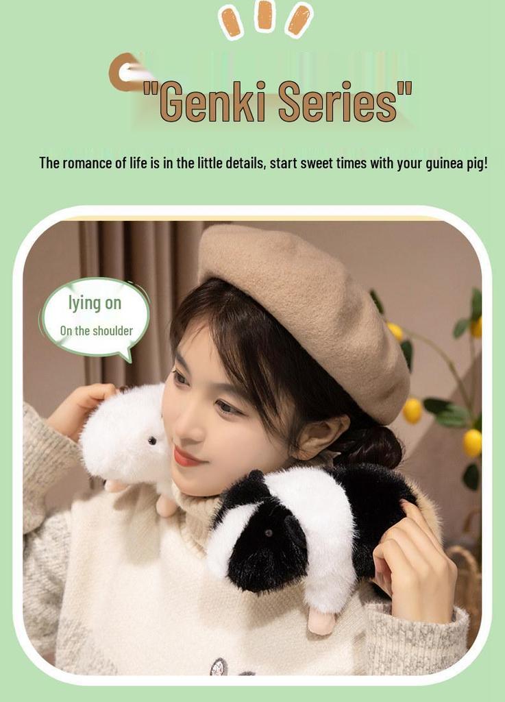 Cartoon Guinea Pig Plush Toy – Small Hamster Doll for Comfort and Companionship