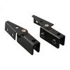2Pcs Glass Door Hinge Easy Installate Silver/Black Color