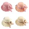 Women's UV Protection Straw Hat with Bowknot - Summer 2025 New Style
