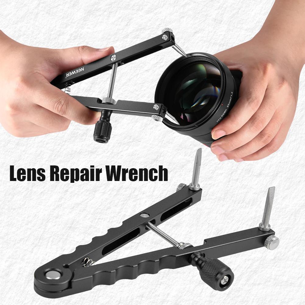 V Shaped Lens Opener Tool Kit 16-100mm Opening with 3 Types Tips V Style Lens Opener for Diameter 37mm-86mm DSLR Camera Lenses