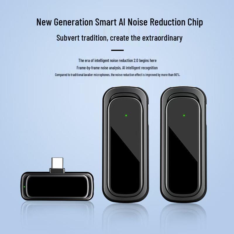 

Wireless Lavalier Microphone for Outdoor Streaming and Interviews – Noise Reduction, Clip-on Design for Mobile Phones A1 Single Mic [Apple Interface]
