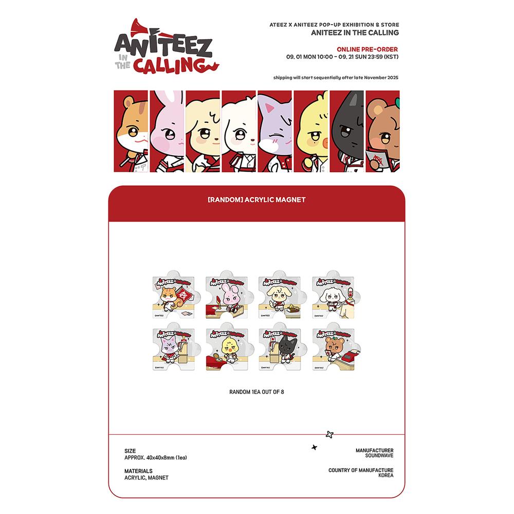 ATEEZ [ANITEEZ IM AUFRUF] Zufälliger Acryl-Magnet