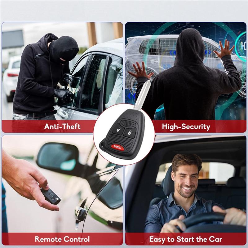 Car Key Fob Keyless Entry OHT692427AA Parts For Dodge Ram 1500 2500 3500 Durango Charger Nitro Jeep Wrangler Compass Patriot