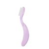 Folding Metal Eyelash Comb for Makeup and Eyebrow 1 Piece Care, Purple,