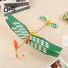 1/2/4Pcs Rubber Band Powered Aircraft Model Kids Educational Throwing Glider Airplane Toddlers Boys Girls Outdoor Wood Flying Plane Toy