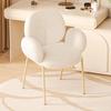 Floor Minimalist Designer Dining Chair Luxury White Lamb Simple Modern Dining Chair Room Lounge Family  Furniture