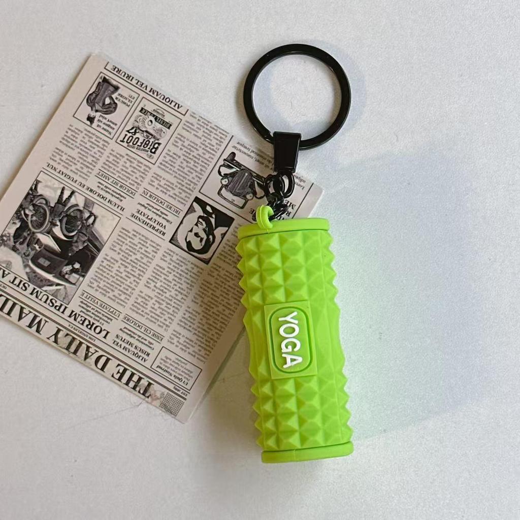 Eco Mini Gummi Pickleball Schläger Schlüsselanhänger - Sportrucksack Anhänger